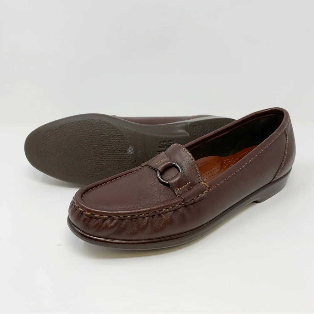 SAS Tripad Comdort Bed Brown Slip On Loafers Shoes